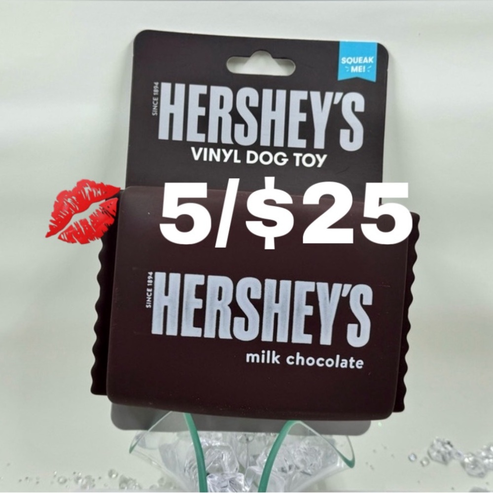 💋 Hershey Vinyl Squeaky Dog Toy